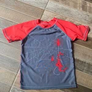 Marvel Spider-Man Kids Rashguard - Red and Gray